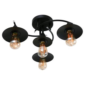 Светильник потолочный лофт 80007/4BK BK ЭкономСвет