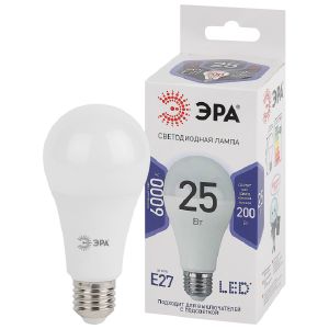 Лампа светодиодная Эра Стандарт Е27 25 Вт 6500К Лон LED A65-25W-860-E27