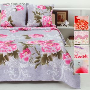 Постельное бельё 2сп MERRY 180х220 см, 175х220 см, 70х70 см 2шт полиэстер 70 гр/м, цвет МИКС