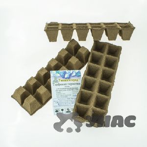 Торфяные горшочки 50х50 квадратные (цена за 12шт)
