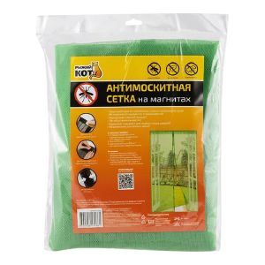 Сетка антимоскитная «Капутомоскито» на магнитах «Птички» зеленый