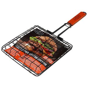 Решетка гриль для приготовления бургеров 50 x 24 x 24 x 5 см, антипригарная   7783096