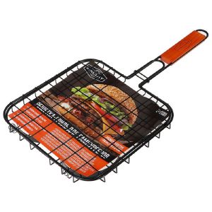 Решетка гриль для приготовления бургеров 50 x 25 x 25 x 3 см, антипригарная   7783097