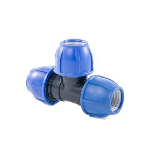 Тройник ПНД компрессионный d-20 мм