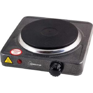 Плита электрическая настольная Homestar HS-1102, 1 чугунная конфорка, серая, 1000 Вт