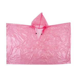 Дождевик-пончо Ecos, ПВД, размер XXL, 45 мкм, красный