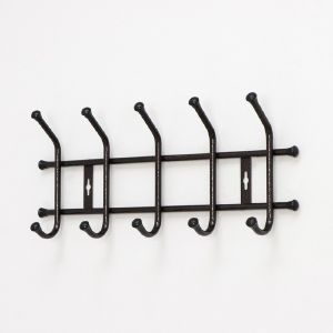Вешалка настенная Nika, 5 крючков, 48,5 x 21,5 x 8,5 см, медный антик