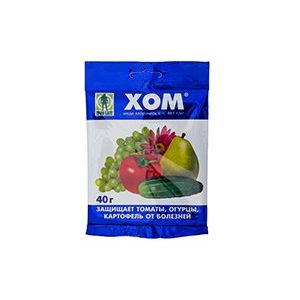 Средство для защиты растений Фунгицид ХОМ оксихлорид меди 40 г 01-027