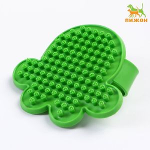 Щётка-наладонник «Лапа», 10,5 см, зелёная   7437983