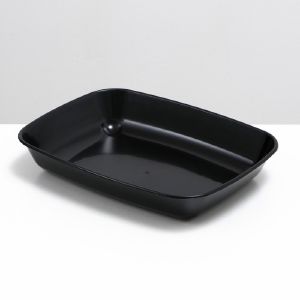 Туалет округлый без сетки 33,5 х 25 х 6 см, чёрный 7815776