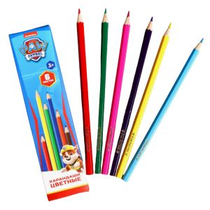 Карандаши цветные 6 цветов, Paw Patrol   7689648