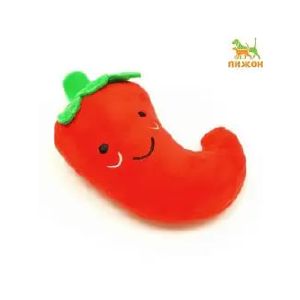 Игрушка для собак «Перец чили» с пищалкой, 20 см, красная   7673142