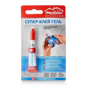 Секундный клей ProDomLux Супер гель, 3г