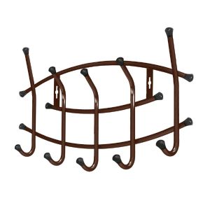 Вешалка настенная Nika Премиум, 5 крючков, 44 x 30 x 8,5 см, медный антик
