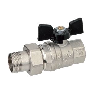 Кран шаровый 1/2" ВР-НР BUGATTI Бабочка американка прямая