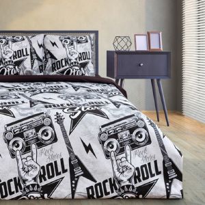 Комплект постельного белья «Этель» 2 сп Rock star  125 г/м 7533826
