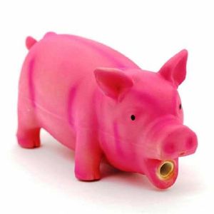 Игрушка для собак Homepet Поросенок латексный со звуком 15 см Розовый