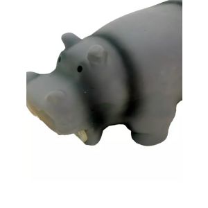 HOMEPET 15 см игрушка для собак бегемот со звуком латекс серый