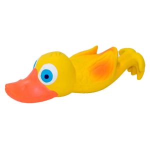 HOMEPET 19 см игрушка для собак утенок с пищалкой латекс