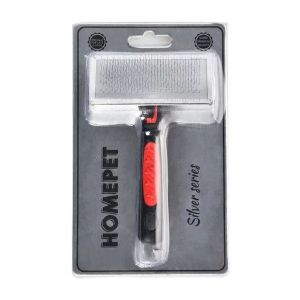 HOMEPET SILVER SERIES 14 см х 9 см размер M пуходерка металлическая