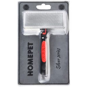 HOMEPET SILVER SERIES 18 см х 11,3 см размер XL пуходерка металлическая