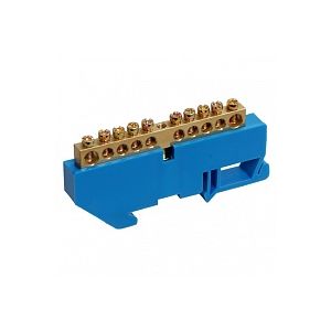 Шина 6х9мм 8 групп TDM N нулевая с изолят.на DIN-рейку стойка большая SQ0801-0027