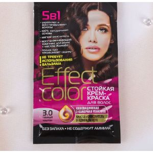 Стойкая крем-краска для волос Effect Сolor тон тёмный каштан, 50 мл 2729906