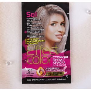 Стойкая крем-краска для волос Effect Сolor тон пепельный блондин, 50 мл 2729913