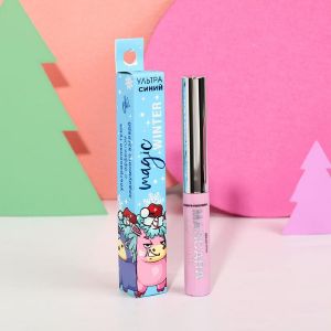 Водостойкая тушь с эффектом подиумного взгляда Magic Winter, цвет синий