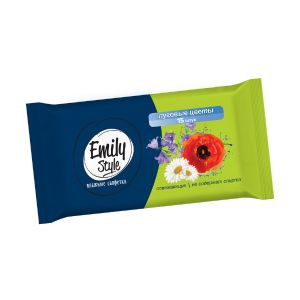 Влажные салфетки Emily Style Луговые цветы 15 шт