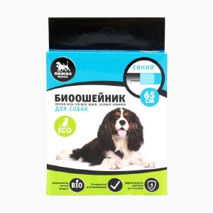 Биоошейник Пижон Premium для собак, синий, 65 см