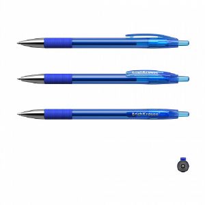 Ручка гелевая ErichKrause R-301 Original Gel Matic, чернила синие, узел 0.5 мм, автоматическая