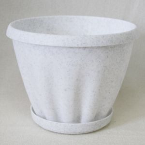 [042757] Горшок «Знатный» мрамор c поддоном d180 2 л