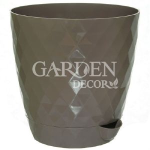 [057160] Горшок "Румба d13,5 h12 см 1л. мокко