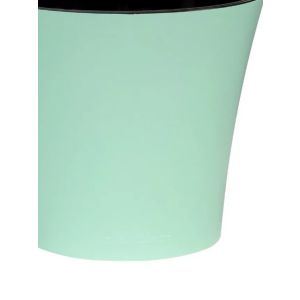 [049106] ГОРШОК АРТЕ 2 л. мятный-черный d-15 h-15 см