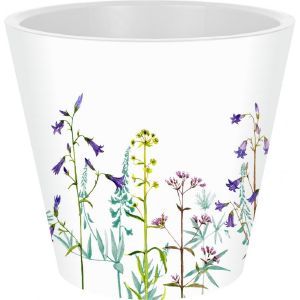 [IG630410569] Горшок для цветов InGreen London Deco D160 мм, 1,6 л c дренажной вставкой Meadow grass