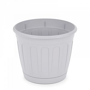 Горшок цветочный Альтернатива Дионис 1,6л Серый М8521