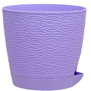 Кашпо Блюз поддоном Лаванда D-14 D-13см 1,2 л КШ-8631 060091