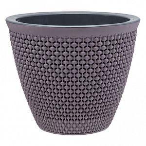 Кашпо Ротанг Сливовый D-15,5 H-17 см 1,6 л КШ-9060 062689