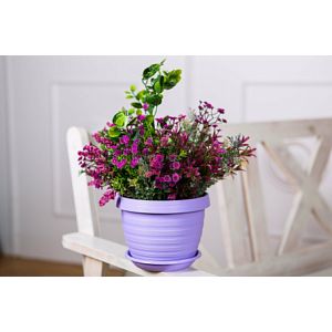 [065120] Цветочный горшок «Толедо» d-20 3 л лаванда с поддоном