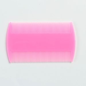 Расчёска для вычесывания блох, 8,8 х 5,2 см, светло-розовая   7438003