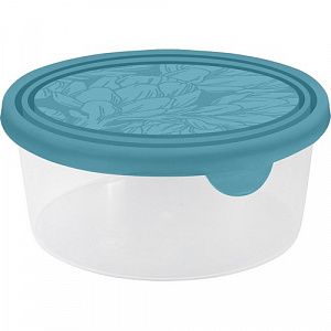 Контейнер для продуктов Plast Team Helsinki Artichoke 0,5 л круглый голубой океан PT143311046