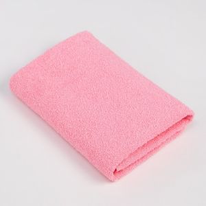 Полотенце махровое Экономь и Я 70х130 см, цв. розовый, 100% хлопок, 350 гр/м2