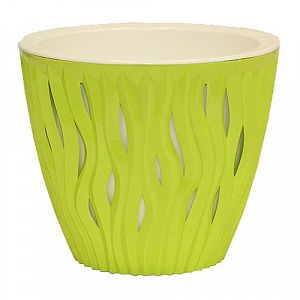 Кашпо Вдохновение d-15,5 h-15,5 см 1,6л. Фисташковый КШ-5404 057565
