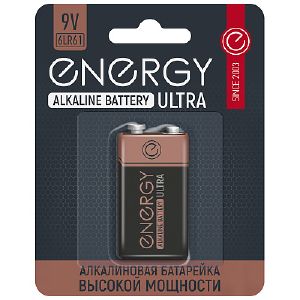 Батарейка алкалиновая Energy Ultra 6LR61/1B