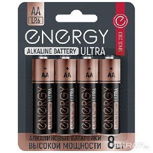 Батарейка алкалиновая Energy Ultra LR6/8B (АА)