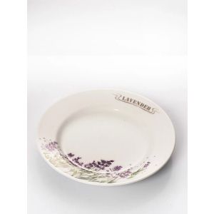 Тарелка мелкая диам. 200 мм Гладкий край Лаванда (фарфор) , р.4