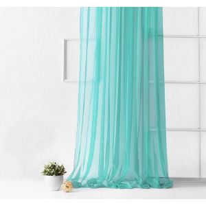 Штора портьерная Грик 300*270 см, цвет бирюзовый, 100% пэ