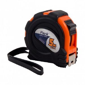 Рулетка Park, с фиксатором, обрезиненная, 5 м 25 мм