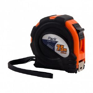 Рулетка Park, с фиксатором, обрезиненная, 7,5 м 25 мм